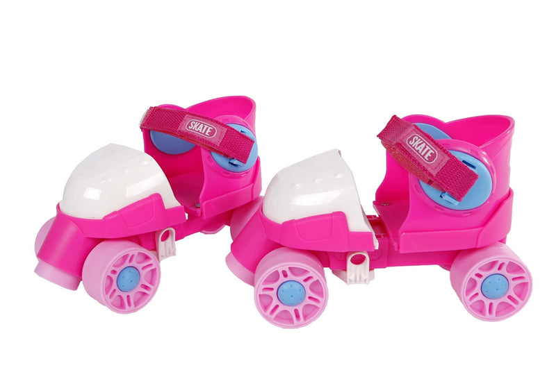 Kids Globe 720522 Roller Skates Pink (Adjustable Size 24-30, Inline Skates for Children, Skates with Learning Aid), Size