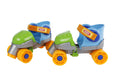 Kids Globe 720523 Roller Skates Blue/Green (Size Adjustable 24-30, Inline Skates for Children, Skates with Learning Aid), Size