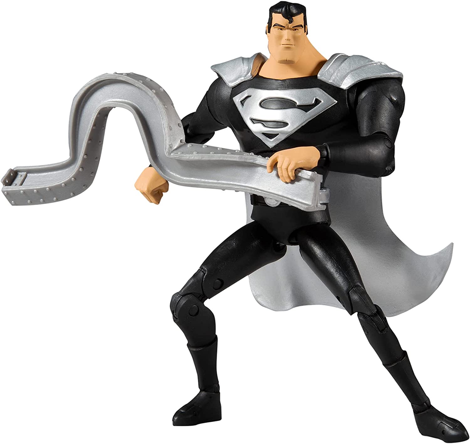 DC Multiverse 7in - Animated Superman (Black Suit) - Collectible Figure