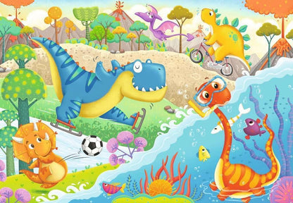 Ravensburger Kinderpuzzle - Lieblingsdinos- 2x12 Teile Puzzle für Kinder ab 3 Jahren