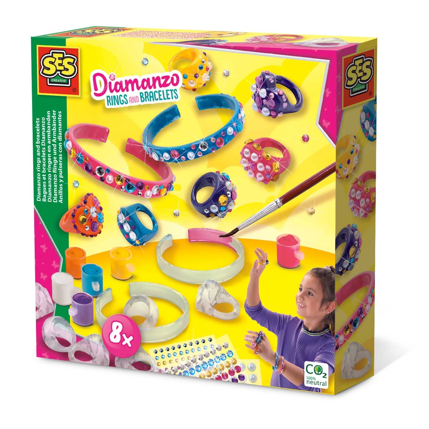 SES Creative - Diamanzo rings and bracelets - (S14706