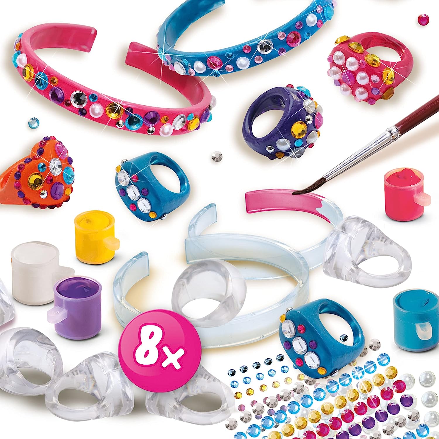 SES Creative - Diamanzo rings and bracelets - (S14706