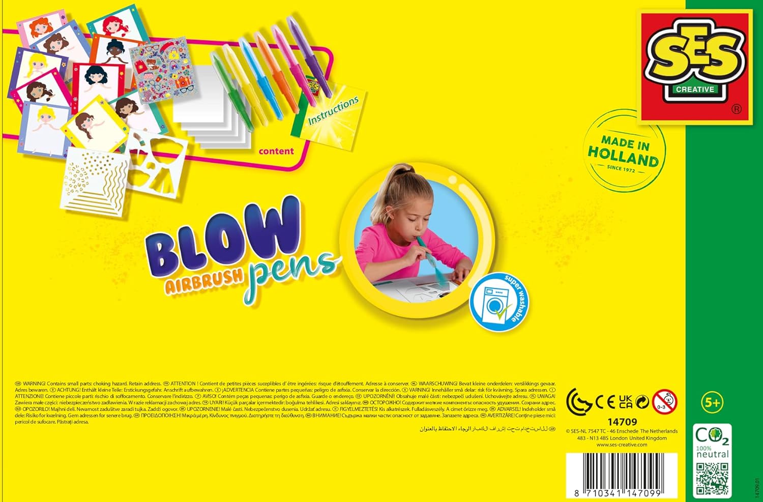 SES Creative 14709 Blow Airbrush Pens - Fashion Designer