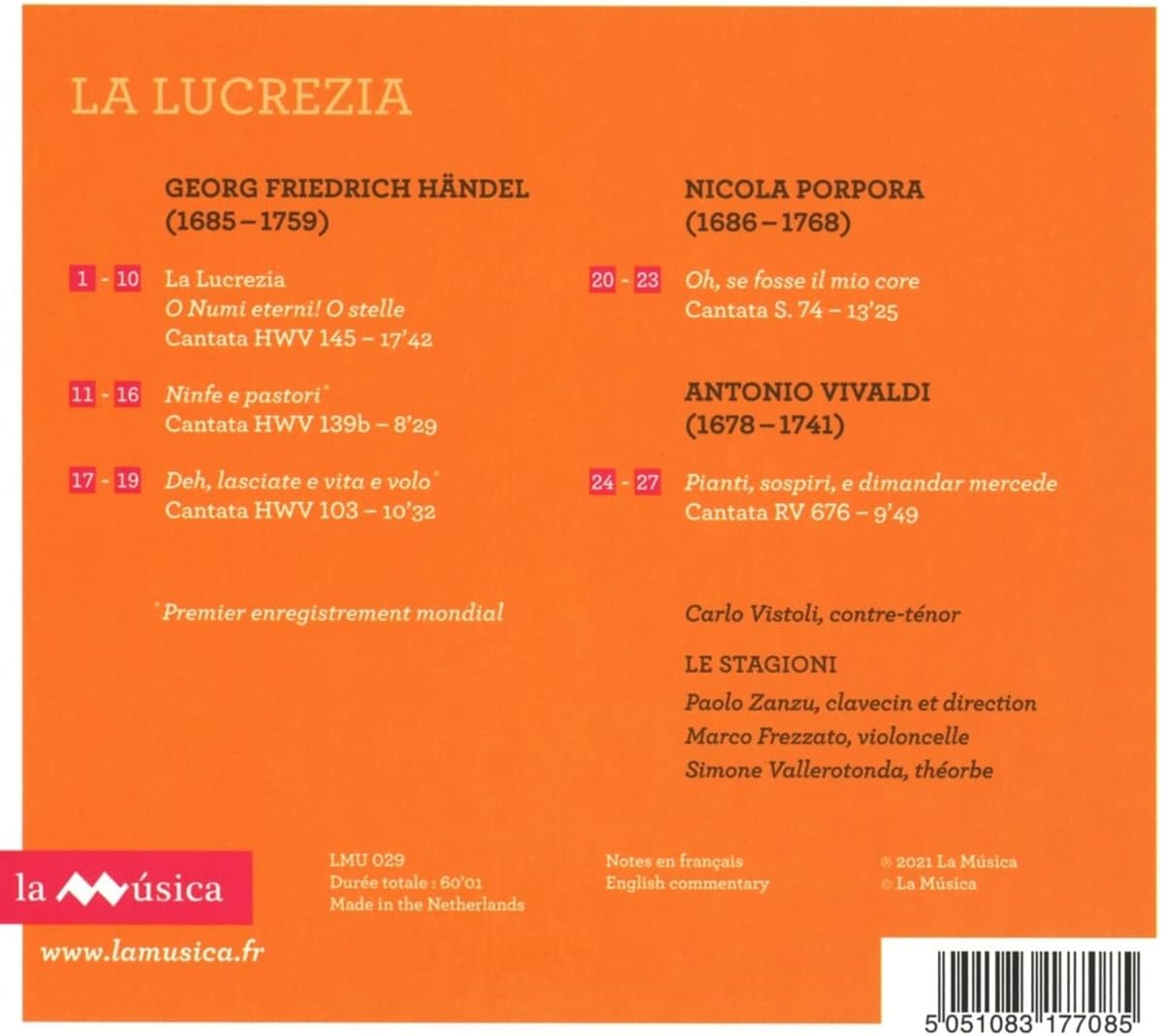 Handel: La Lucrezia