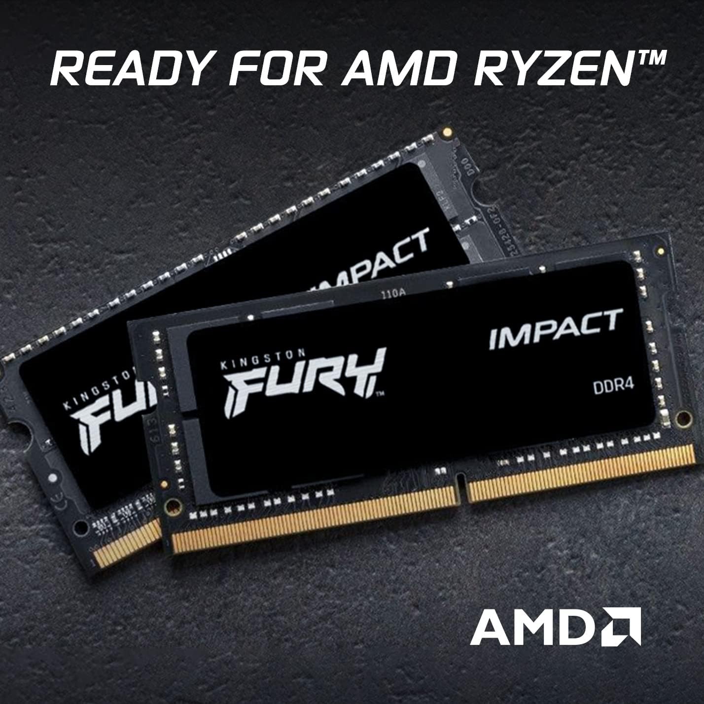 Kingston FURY Impact 32 GB (2 x 16 GB) 3200MHz DDR4 CL20 Laptop Memory Kit of 2 KF432S20IBK2/32