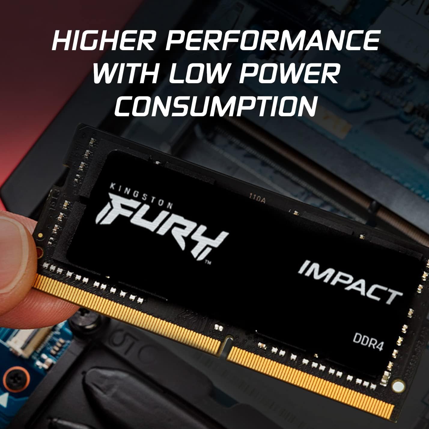 Kingston FURY Impact 32 GB (2 x 16 GB) 3200MHz DDR4 CL20 Laptop Memory Kit of 2 KF432S20IBK2/32