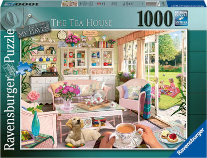 Ravensburger My Haven No.9 The Tea House 1000 Piece Jigsaw Puzzle for Adults & Kids Age 12 Years Up
