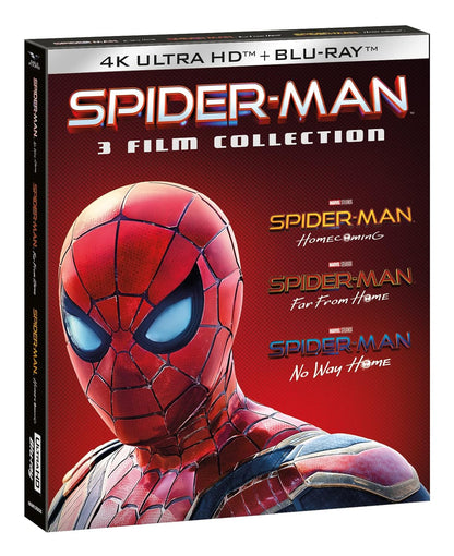 Cofanetto Spider-Man Home Collection 1-3 - 4K ( 3 Blu-ray 4K Ultra-HD+ 3 Blu-ray Hd ) Slipcase + Card Nobilitata (6 Blu Ray