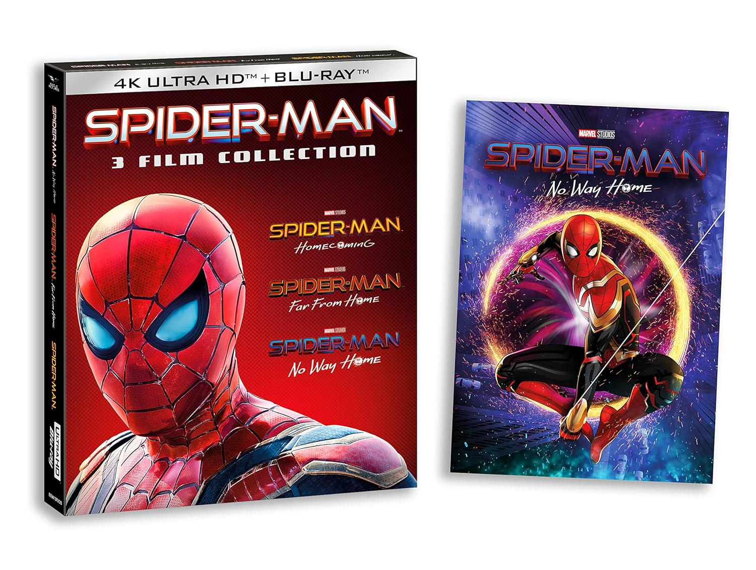 Cofanetto Spider-Man Home Collection 1-3 - 4K ( 3 Blu-ray 4K Ultra-HD+ 3 Blu-ray Hd ) Slipcase + Card Nobilitata (6 Blu Ray