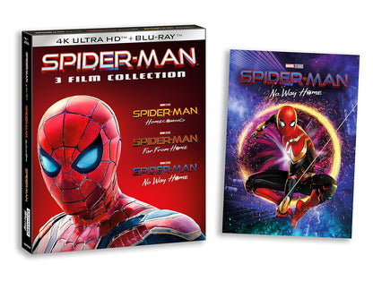 Cofanetto Spider-Man Home Collection 1-3 - 4K ( 3 Blu-ray 4K Ultra-HD+ 3 Blu-ray Hd ) Slipcase + Card Nobilitata (6 Blu Ray