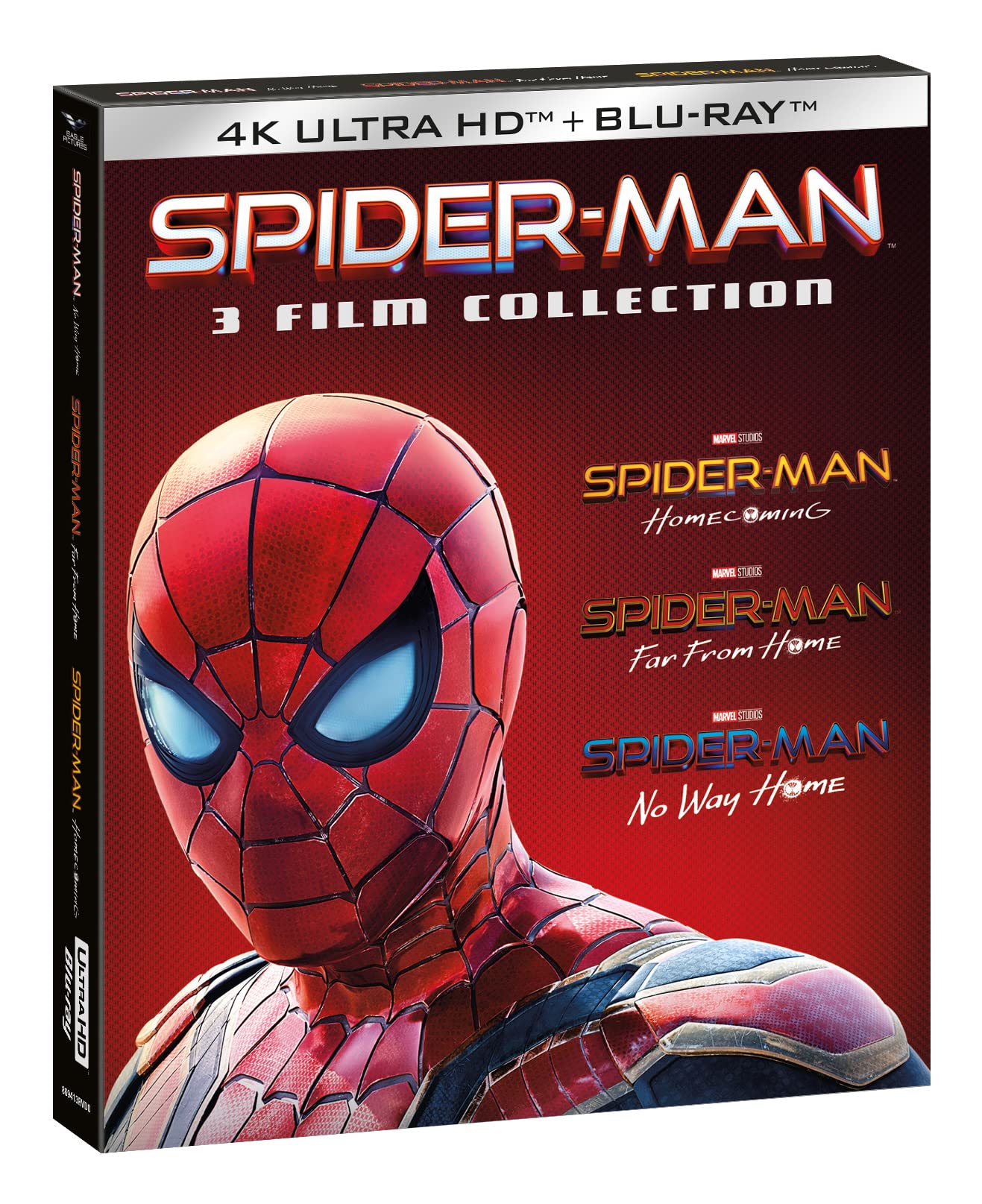 Cofanetto Spider-Man Home Collection 1-3 - 4K ( 3 Blu-ray 4K Ultra-HD+ 3 Blu-ray Hd ) Slipcase + Card Nobilitata (6 Blu Ray