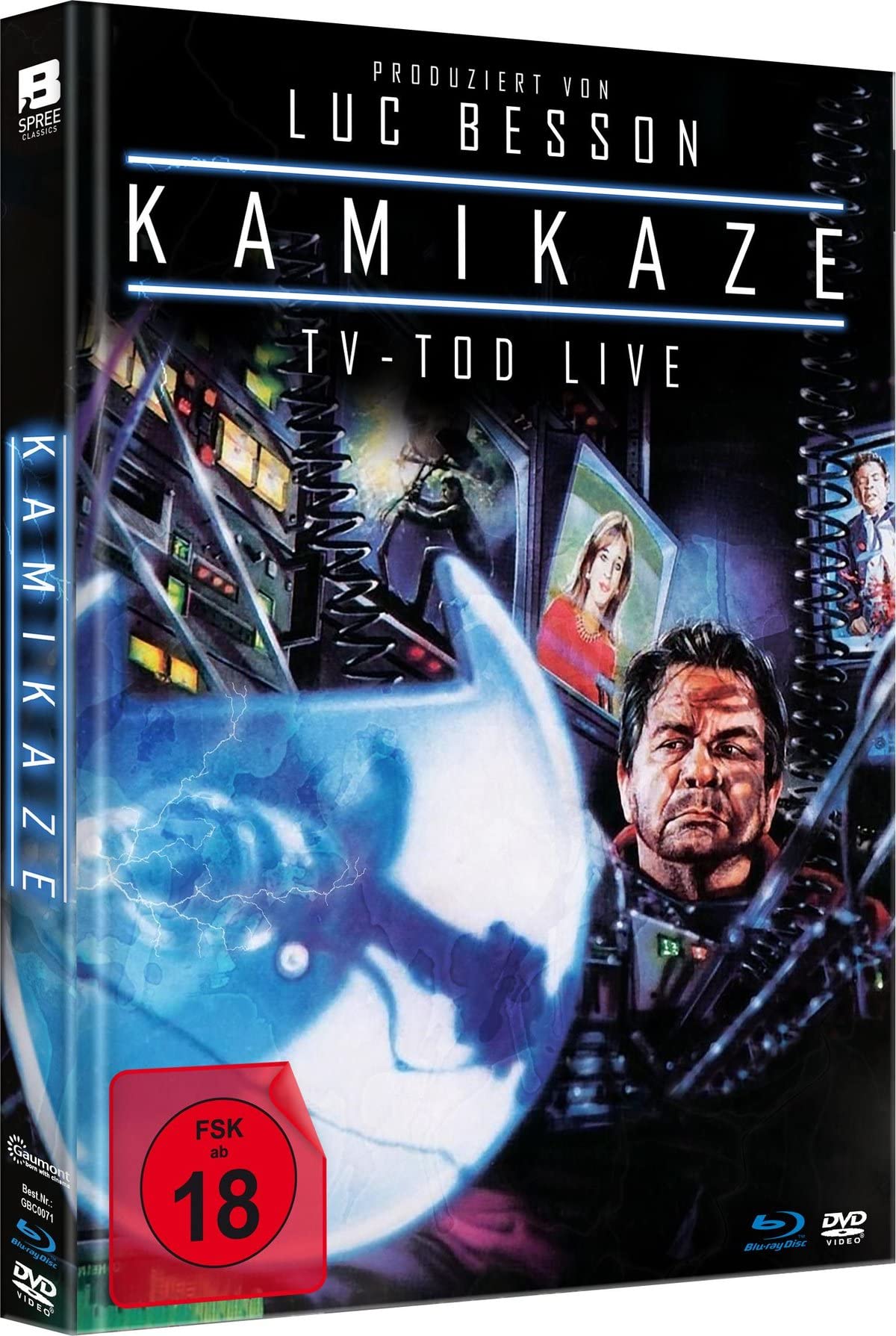 Luc Besson`s KAMIKAZE - TV Tod LIVE - Uncut Limited Mediabook (+ DVD) (+ Booklet) in HD neu abgetastet