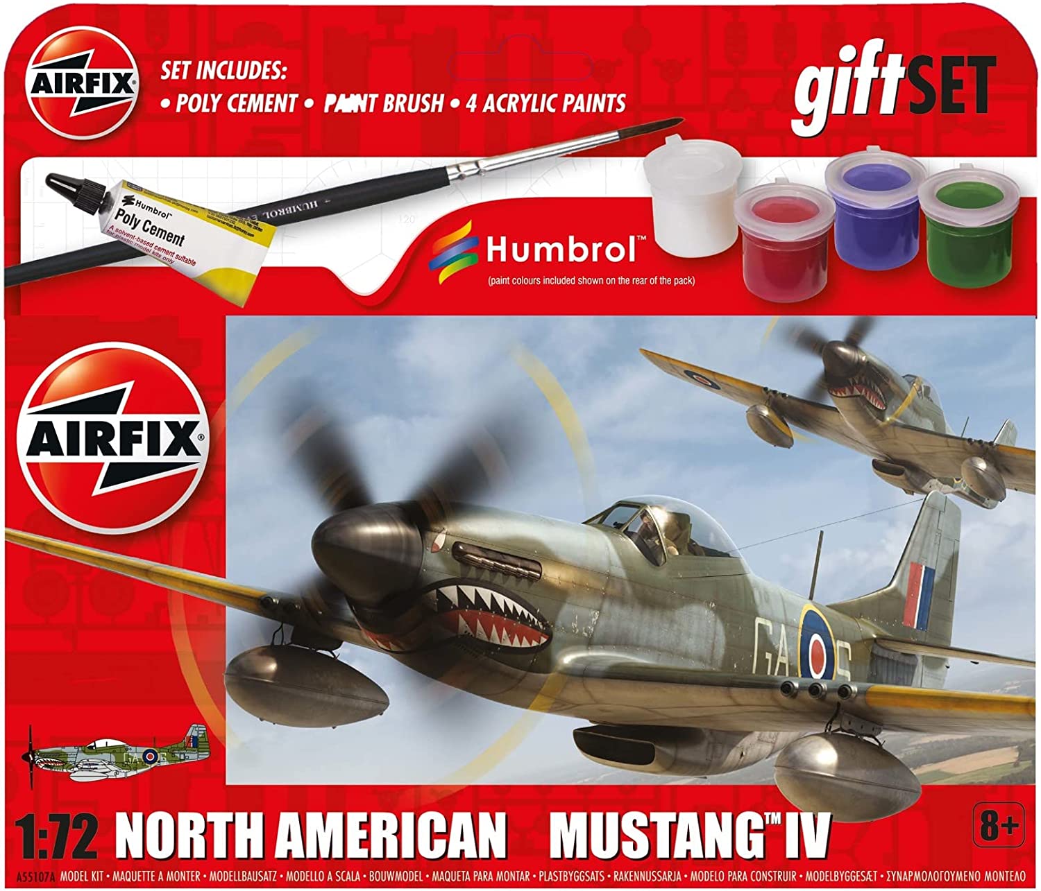 Airfix Hanging Gift Set - North American Mustang Mk.IV Model