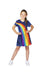Unbekannt MEK3B2000180 K3 Costumes Dress 9/11 Years Size, Dark Blue with Rainbow, Maat 152