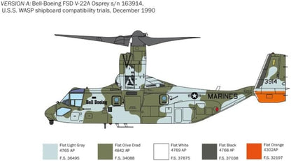 Italeri 37194 Tamiya 1/72 Airplane Series No. 1463 US Army V-22A Male Play Plastic Model