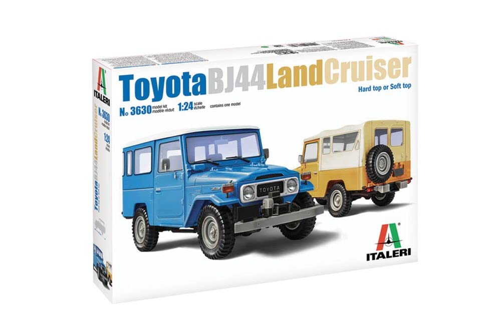Italeri-3630 ITALERI 3630S 1:24 Toyota BJ-44 Landcruiser So./Ha.Top - réplica Fiel, modelismo, Hobby, encolado, Kit de plástico, Montaje, Multicolor (3630