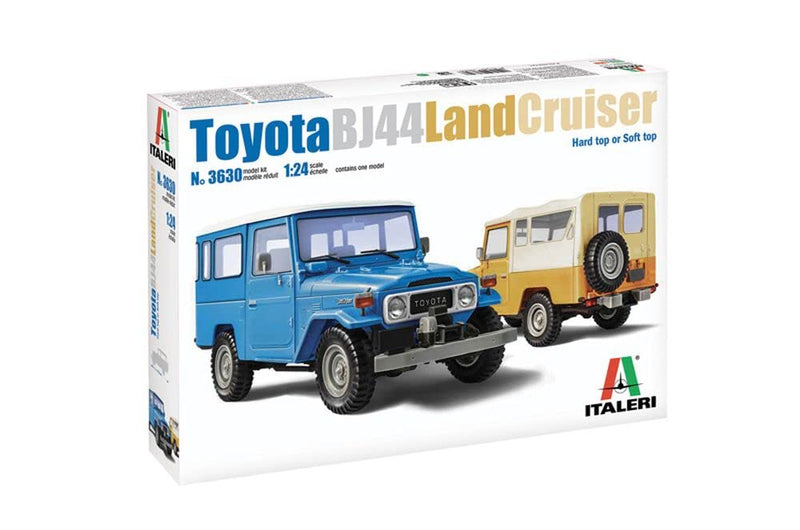Italeri-3630 ITALERI 3630S 1:24 Toyota BJ-44 Landcruiser So./Ha.Top - réplica Fiel, modelismo, Hobby, encolado, Kit de plástico, Montaje, Multicolor (3630