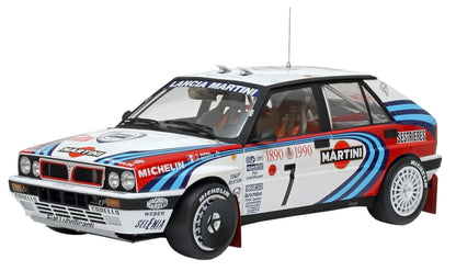 Italeri 4709 Lancia Delta HF Integral 16v, Scale 1:12, Rally Montecarlo 1990, Plastic Model to Mount, Multi-Coloured
