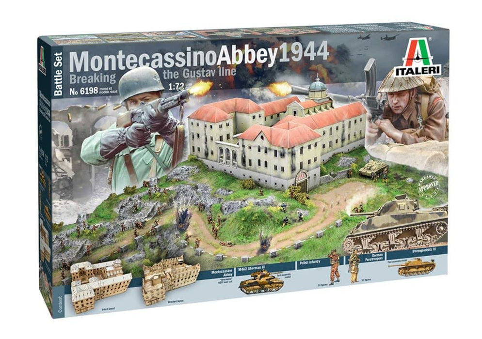 Italeri 6198 Monte Cassino 1944 Gustav Line Battle Set 1:72 Plastic Model Kit
