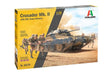 Italeri 6579S 1:35 Crusader Mk.II with Inf. Fig. (5), Construction, Stand Model Making, Crafts, Hobbies, Gluing, Plastic kit, Multicoloured