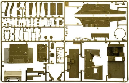Italeri 6580S 1:35 US M-7 Priest Howitzer Self-Prop, Construction, Standing Model Making, Crafts, Hobby, Gluing, Plastic Kit, Navy Green