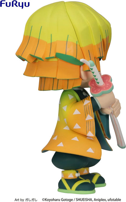 Furyu Demon Slayer: Kimetsu no Yaiba: Zenitsu Agatsuma Toonzie Figure, Multicolor