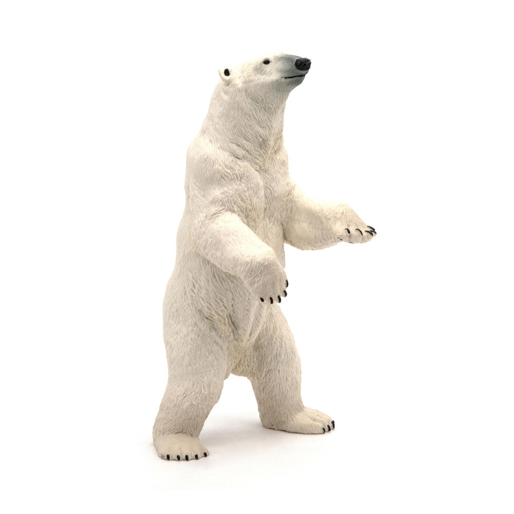 PAPO Wild Animal Kingdom Standing Polar Bear Toy Figure, White (50172)