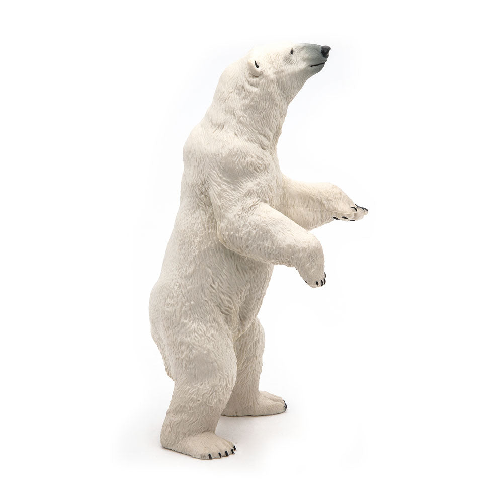 PAPO Wild Animal Kingdom Standing Polar Bear Toy Figure, White (50172)