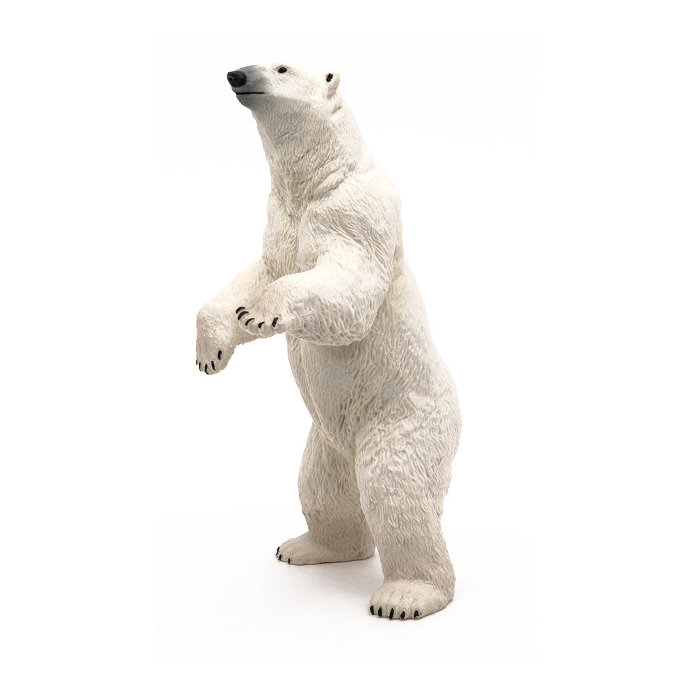 PAPO Wild Animal Kingdom Standing Polar Bear Toy Figure, White (50172)