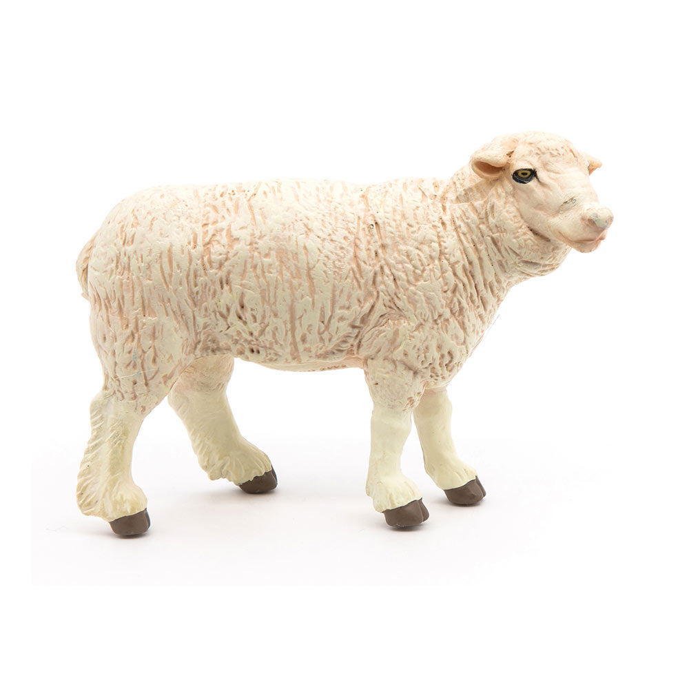 PAPO Farmyard Friends Merinos Sheep Toy Figure, White (51041)