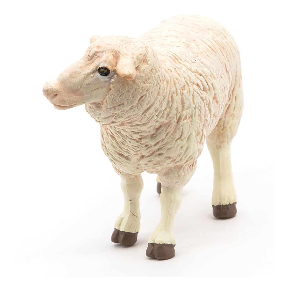 PAPO Farmyard Friends Merinos Sheep Toy Figure, White (51041)