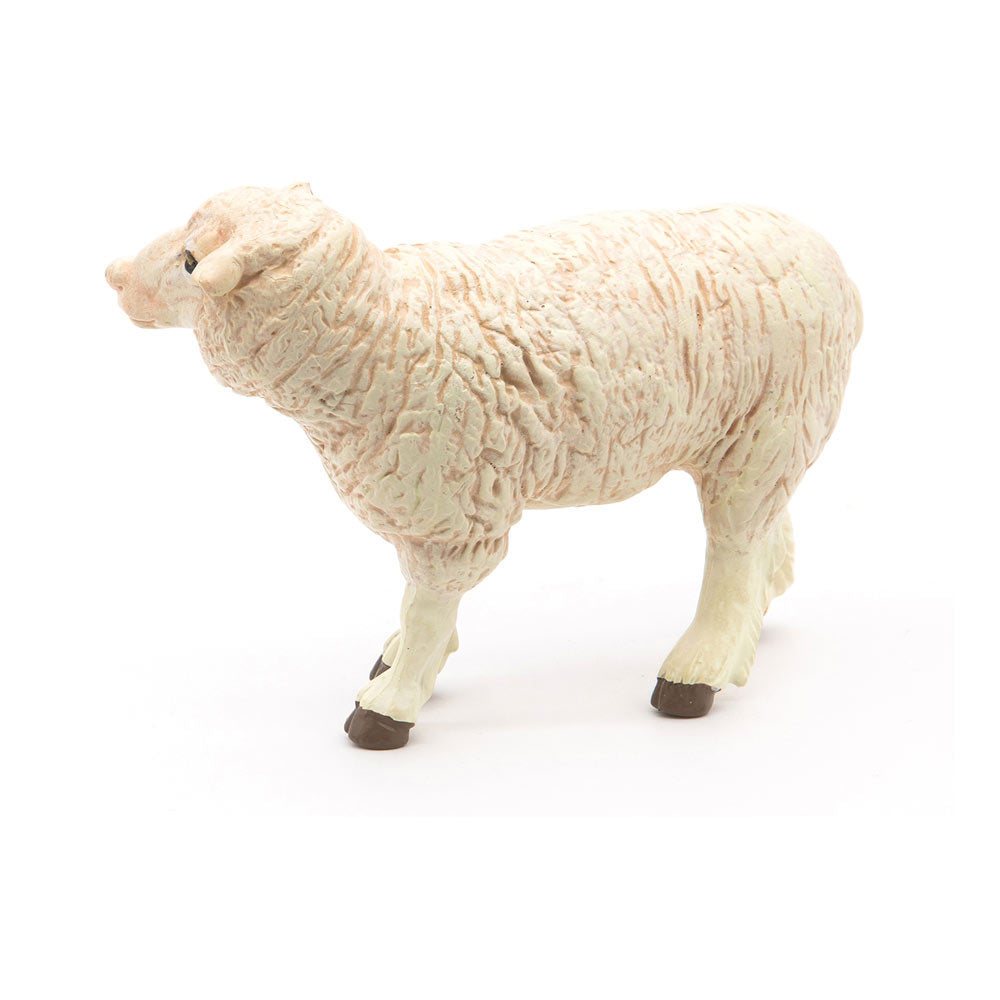PAPO Farmyard Friends Merinos Sheep Toy Figure, White (51041)
