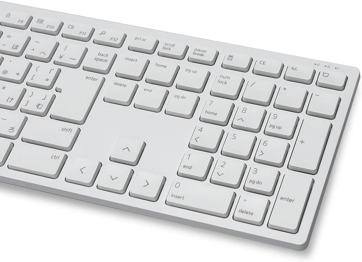 Dell KM5221W Pro Wireless Keyboard and Mouse Set, UK (QWERTY), 2.4GHz, 128-bit AES Encryption, 4000dpi, White