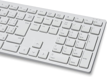 Dell KM5221W Pro Wireless Keyboard and Mouse Set, UK (QWERTY), 2.4GHz, 128-bit AES Encryption, 4000dpi, White