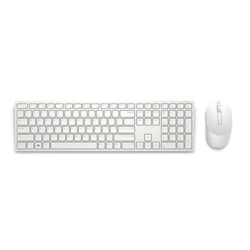 Dell KM5221W Pro Wireless Keyboard and Mouse Set, UK (QWERTY), 2.4GHz, 128-bit AES Encryption, 4000dpi, White