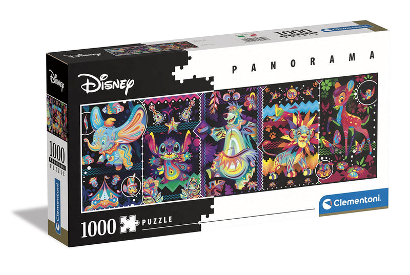 Clementoni 39659 Classics 1000pzs Does not apply Disney Joys Panorama 1000 Pieces, Made In Italy, Jigsaw Puzzle For Adults, Multicolor