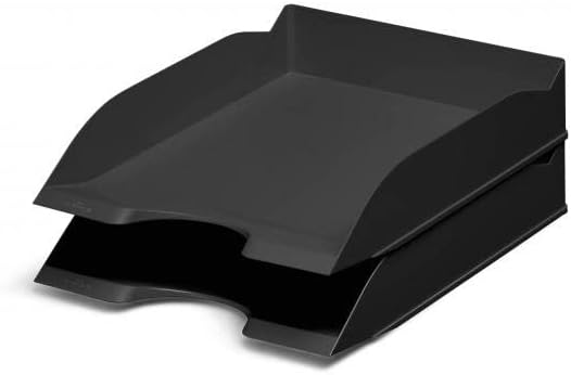 Durable 775601 Letter Trays Eco A4 Blue Angel Certified Pack of 1 Black