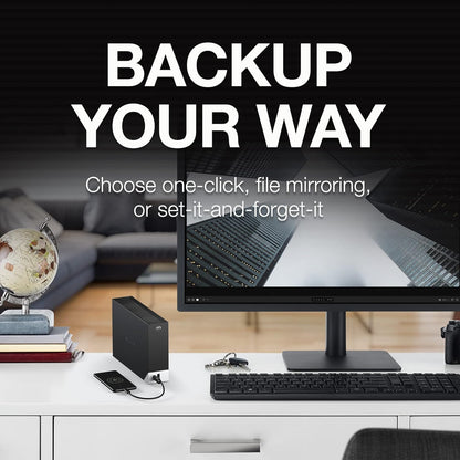 Seagate One Touch Hub, 4 TB, External Hard Drive Desktop HDD – USB-C and USB 3.0 port, for Computer Desktop Workstation PC Laptop Mac, 4 Months Adobe Creative Cloud Photography plan (STLC4000400