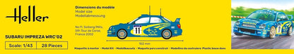 Heller - 1/43 Starter Kit Subaru Impreza Wrc`02