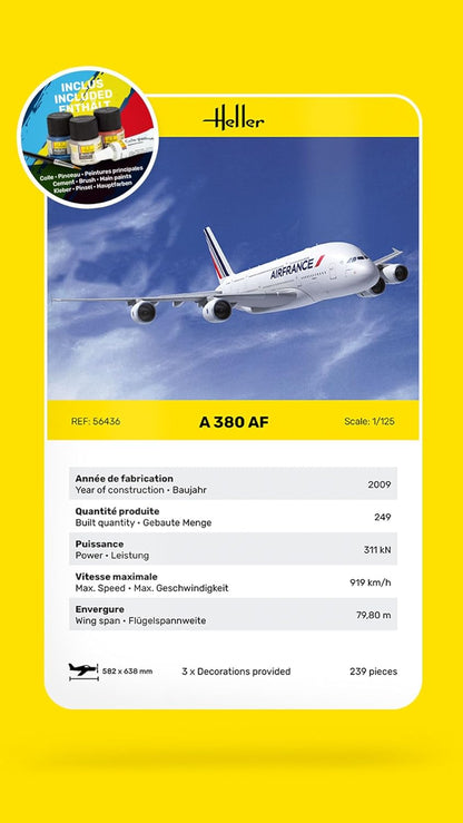 HELLER JOUSTRA Model Aircraft Starter Kit: A 380 AF