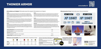Heller 80609" Thonier Armor Plastic Model Kit, 1:125 Scale