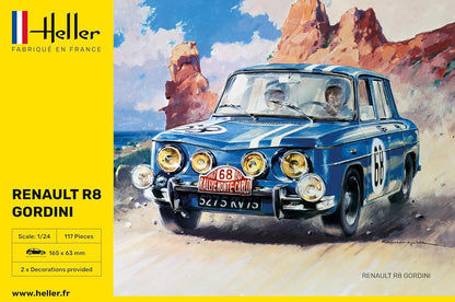 Heller- Renault R8 Gordini Maqueta, Color Gris, Mittel (80700