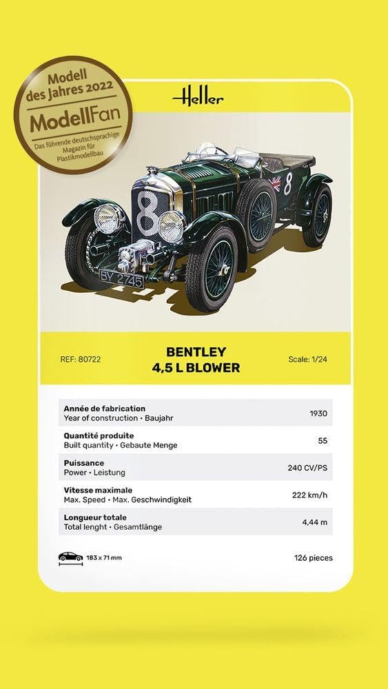 Heller HEL80716 Bentley Model Kit, Various