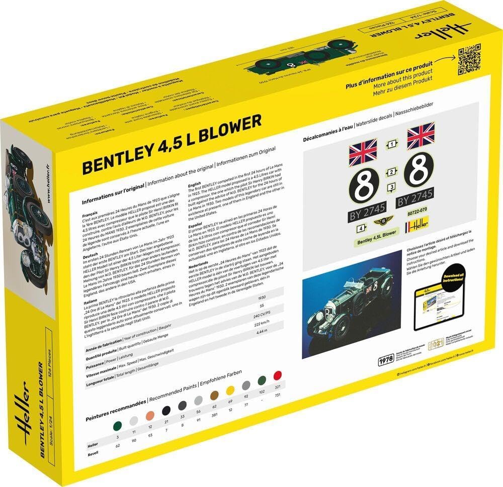 Heller HEL80716 Bentley Model Kit, Various