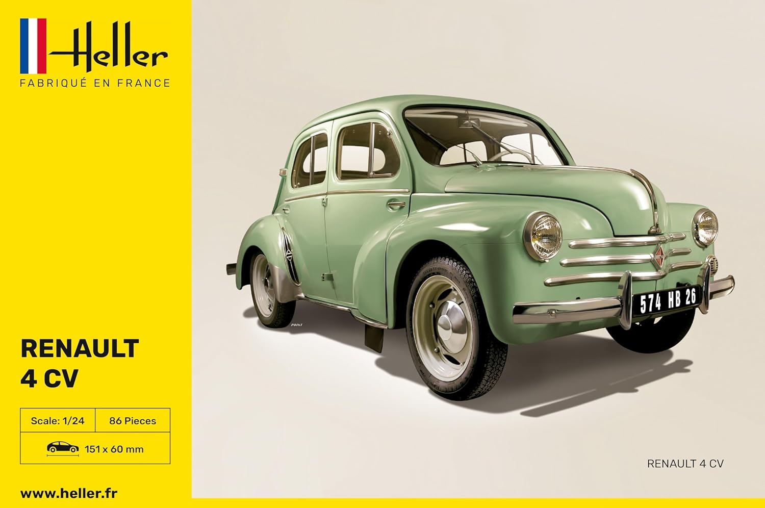 Heller 80762 Renault 4 CV Model Kit
