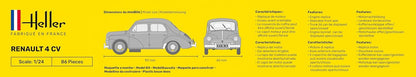 Heller 80762 Renault 4 CV Model Kit