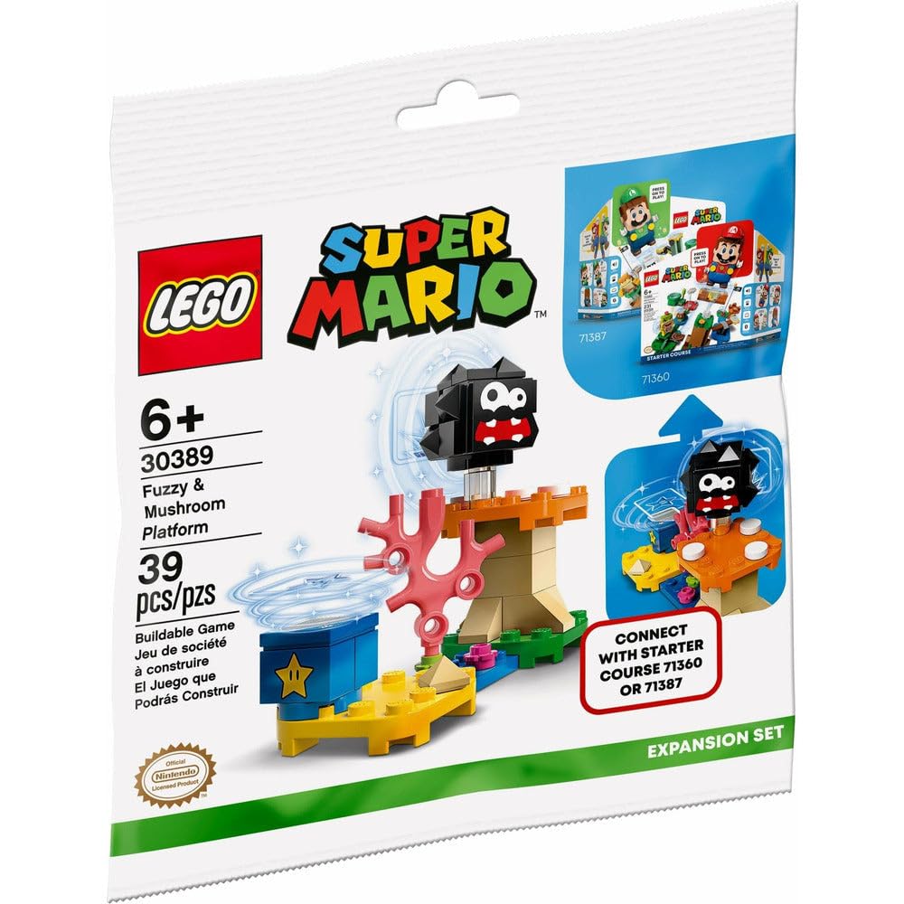 LEGO Super Mario Fuzzy and Mushroom Platform Polybag Set 30389 (Bagged