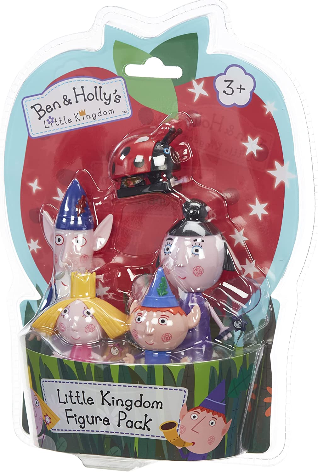 Ben & Holly Collectable 5 Figure Pack, Ben and Holly's little kingdom, wise old elf, nanny plum, imaginative play & Ben and Holly's Little Kingdom: Little Library Little Kingdom