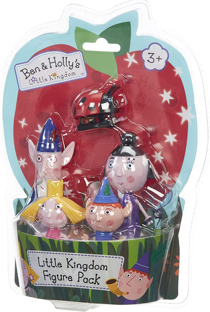 Ben & Holly Collectable 5 Figure Pack, Ben and Holly's little kingdom, wise old elf, nanny plum, imaginative play & Ben and Holly's Little Kingdom: Little Library Little Kingdom