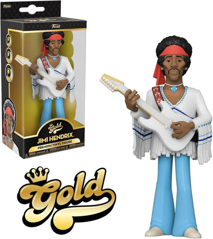Funko Vinyl Gold 5": Jimi Hendrix - Figura D'azione in Vinile da Collezione - Idea Regalo per il Compleanno - Merchandising Ufficiale - Giocattolo Ideale per Music Fan - per la Vostra Collezione